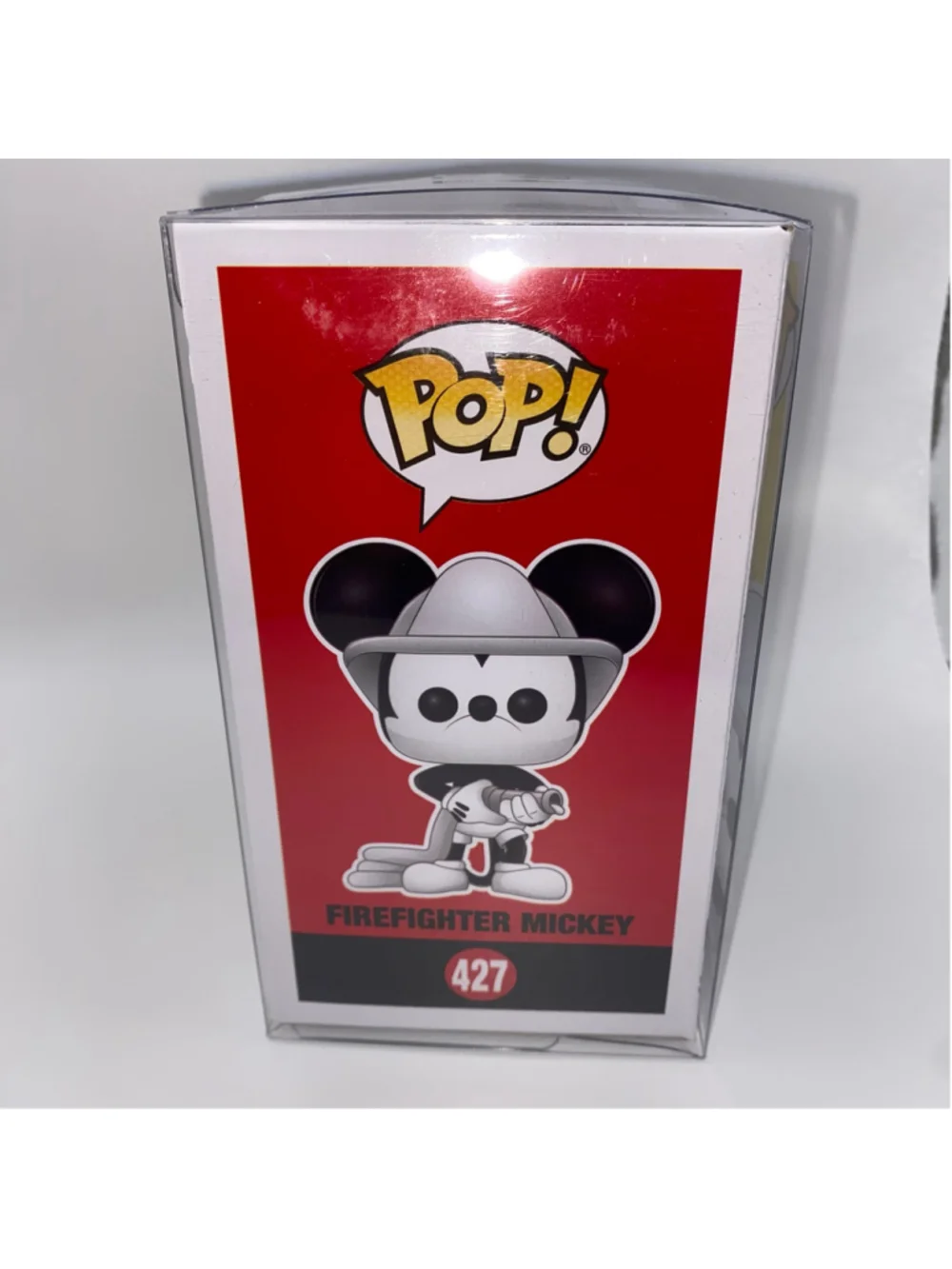 Funko Pop! Disney Mickey Mouse Firefighter Figure 427 Black and White
